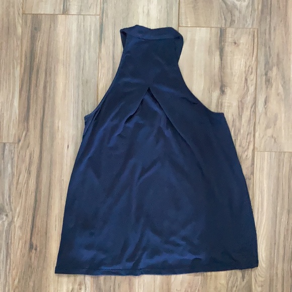 🛍️[DONATED] Anthropologie | Navy Blue Tank Halter Small - Picture 4 of 7